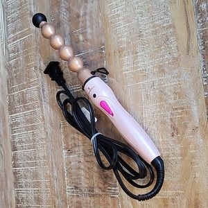 Lee Stafford Coco Loco Bubble Curling Wand/Beach Hair Curling Iron NEW!